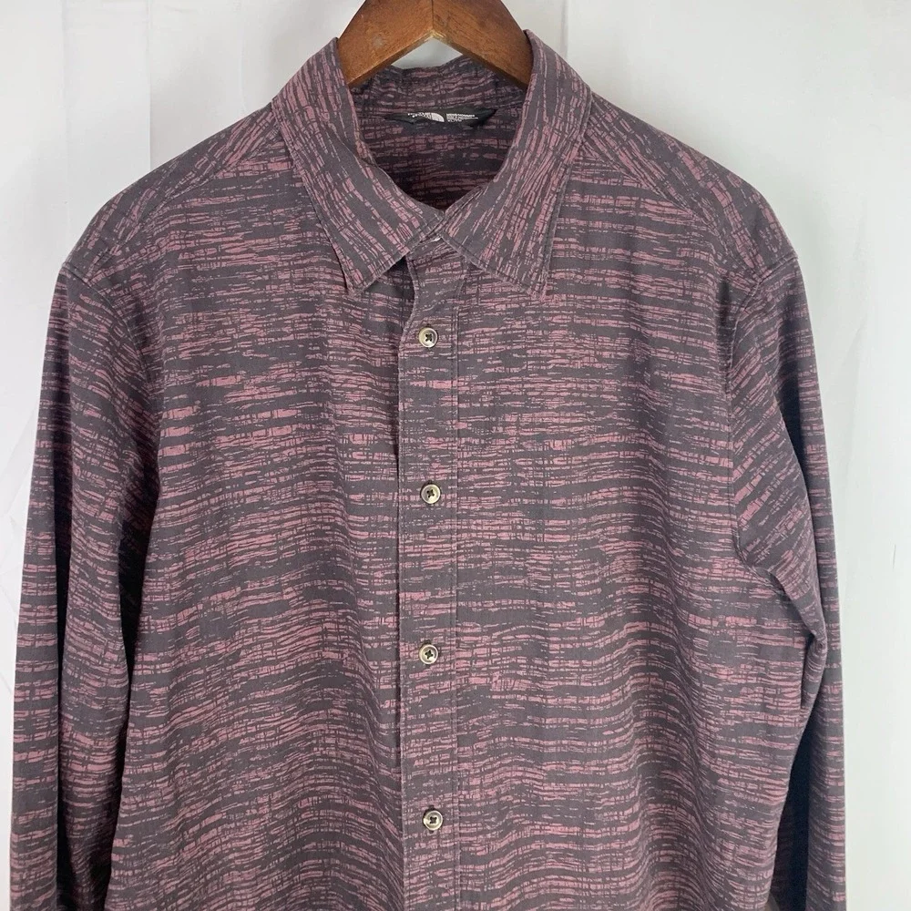 The‎ North Face Men Shirt Long Sleeve Button Up Polyester Cotton XL